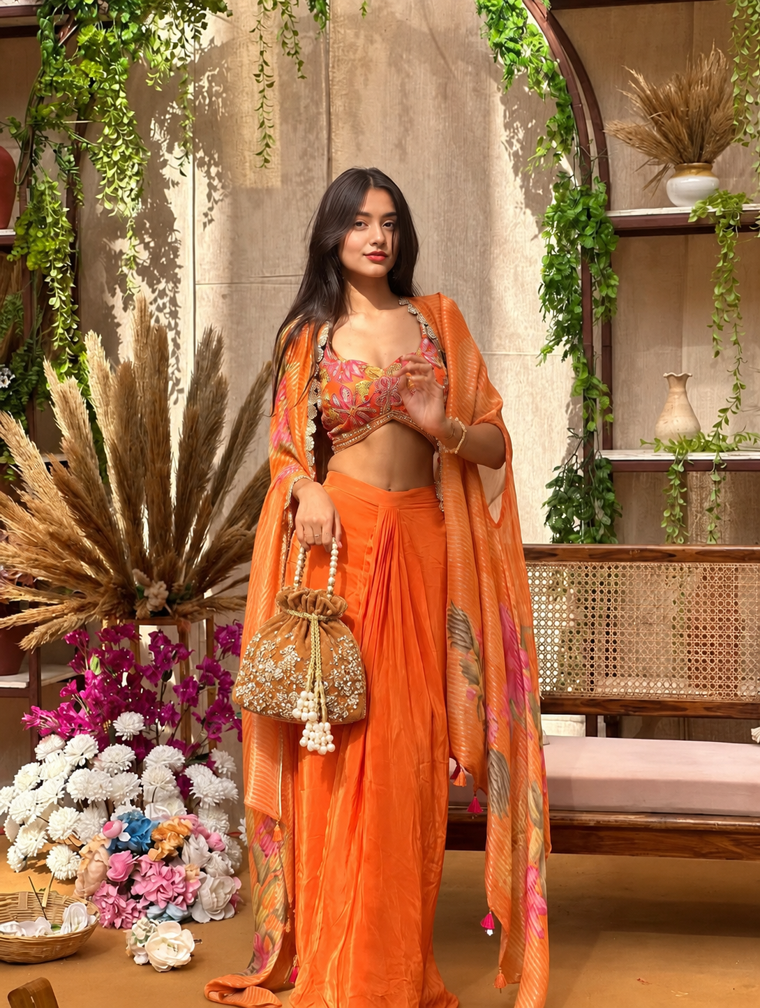 Pearl Embellished Royal Potli Bag