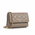 Belinda Quilted Crossbody — Taupe