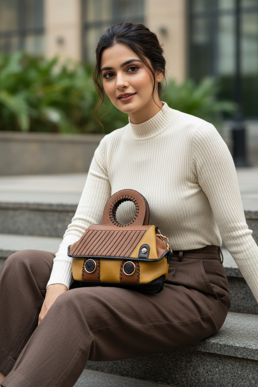 Brown Black - Model Shot