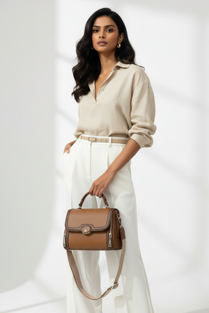 Brown Handbag Model