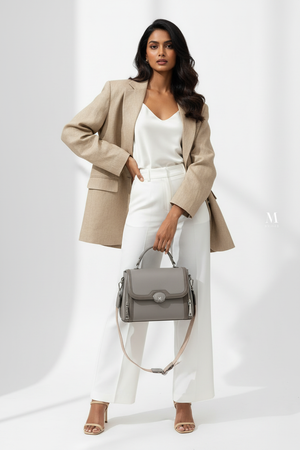 Grey Handbag Model