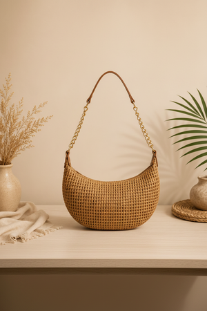 Jute Sling Bag – Clean Product Photo