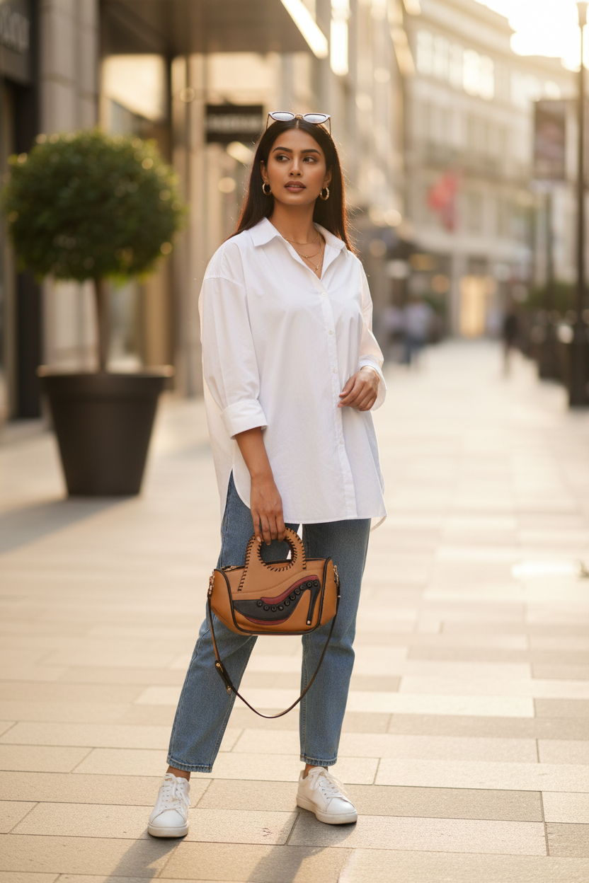 Tan Camel - Model Campaign
